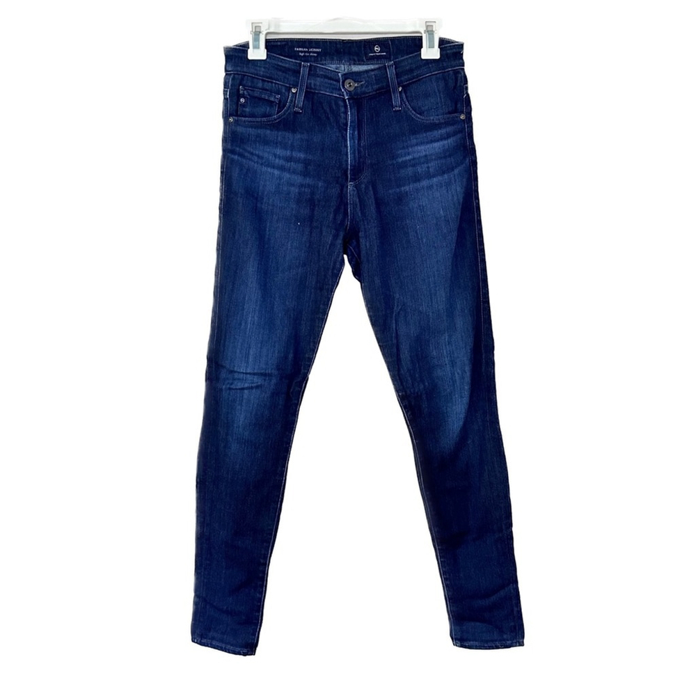 AG Adriano Goldschmied Farrah Ankle Jeans Skinny High Rise Dark Wash 27R x 30